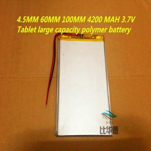 New 4560100 4360100 3.7v 4200mah tablet battery Polymer 3.7V U25GT DVD polymer