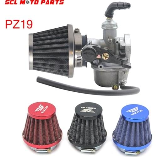 ALconstar-Motorcycle Carburetor PZ19 19mm With Air Filter For 50cc 70cc 90cc 110cc 125cc ATV Scooter Dirt Pit Bike Off Road Race