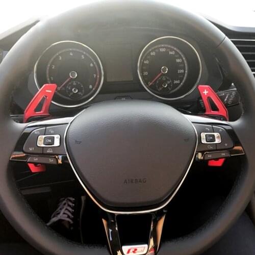Car Aluminum Steering Wheel DSG Shift Paddle Shifter Extension For Volkswagen VW Golf 7 Alltrack Wagon Tiguan Auto Accessories