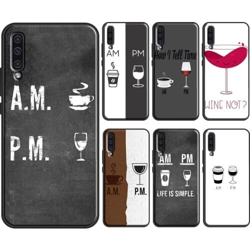 Coffee Wine Cup For Samsung Galaxy A50 A70 A40 A10 A51 A71 A31 A41 M51 M31 A12 A52 A20e A21S Phone Cover