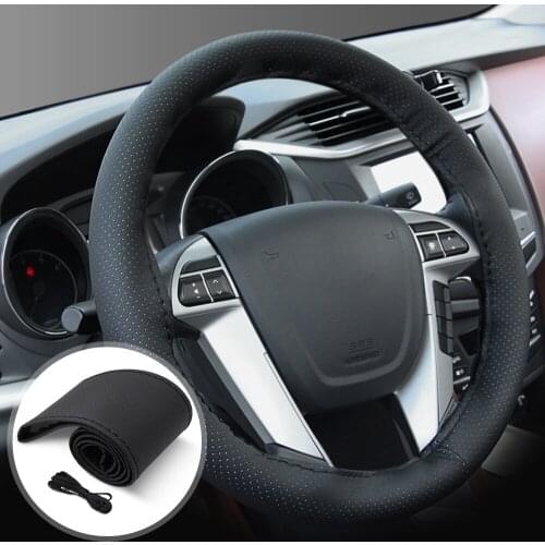 Car Steering Wheel Cover Leather Texture Soft For mazda cx -5 cx- 7 cx-4 cx3 cx9 626 mazda 3 mazda 6
