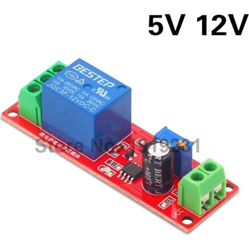DC 5V 12V Time Delay Relay NE555 Time Relay Shield Timing Relay Timer Control Switch Car Relays Pulse Generation Duty Cycle