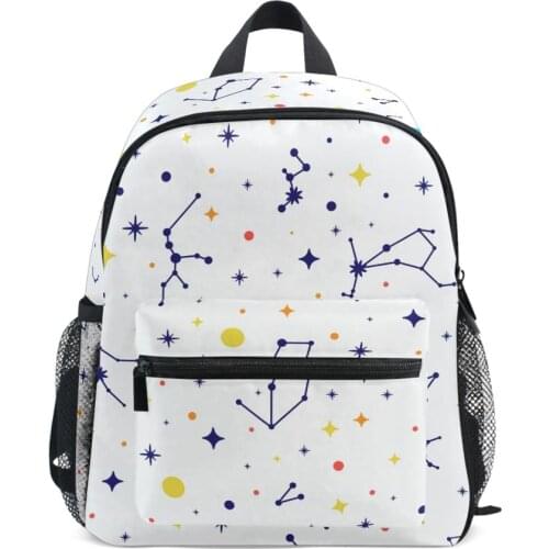 Children School Bags For Boys girls Orthopedic constellation School Backpack kids Schoolbags kids satchel mochila escolar white
