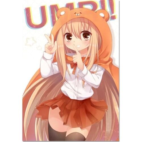 Himouto! Umaru-chan Poster Silk Fabric Print Poster Print Cloth Fabric Wall Poster Custom Satin Poster 40X60cm,50X75cm,60X90cm
