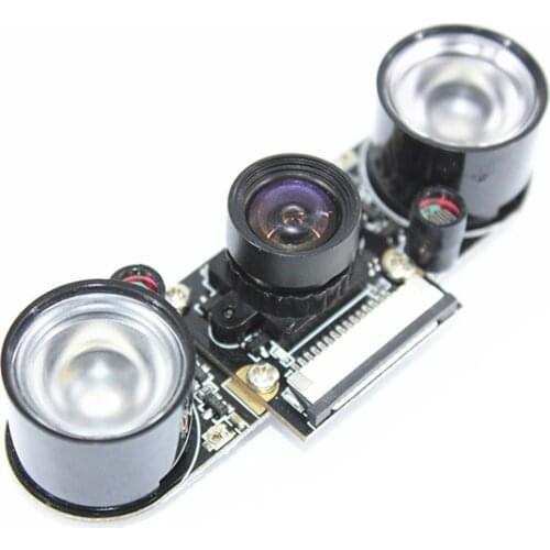 Raspberry Pi 4 Camera Night Version with 100degree without distortion Lens 5M Pixel 1080P Camera Module for Raspberry Pi 3