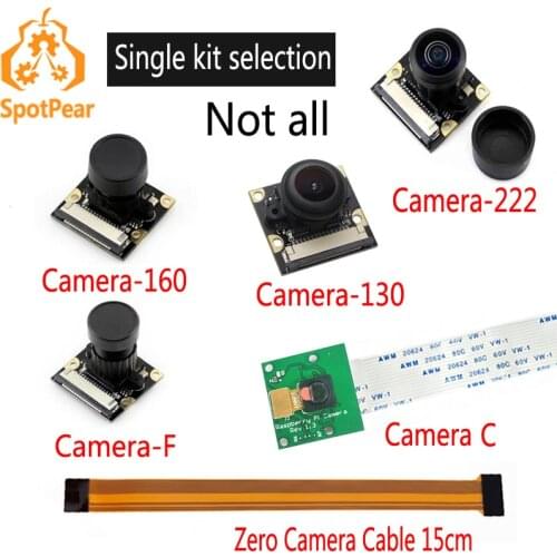 Raspberry Pi camera Zero Camera Cable Camera 130/160/222 degree Fisheye Night NoIR or day version