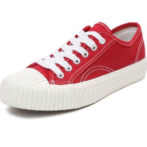 Women Lovers Comfortable Walking Shoes Vulcanize Shoes Women Canvas Shoes Lace-up Ladies Casual Sneakers shoes