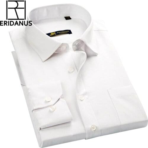 ERIDANUS Classic Striped Men Dress Shirts Long Sleeve Business Formal Shirts Casual Shirts Camisa Masculina Camisas Hombre M450