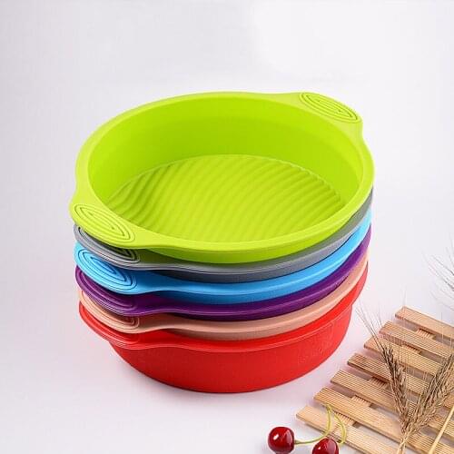 9-11 inch round silicone bread pan, toast bread mold, baking mold, layered cake mold, cake tray mold, non-stick baking tools