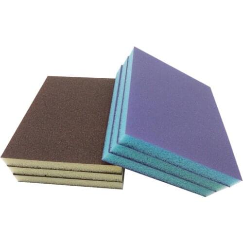 Square Flexible Polishing Sanding Sponge Pads Wet/Dry Foam Sandpaper 80-220 Grit