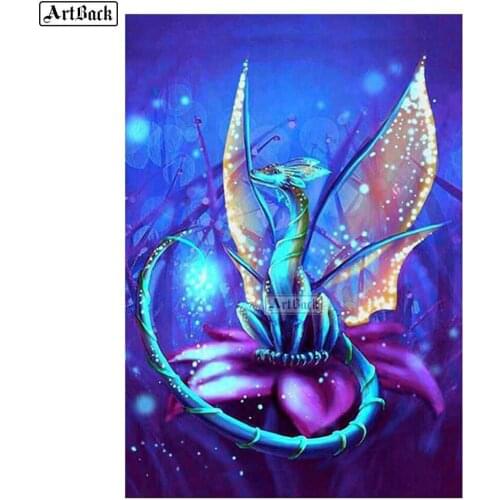 New 5d diy diamond painting dragon pattern 3d full square round drill diamond embroidery mosaic art room decoration