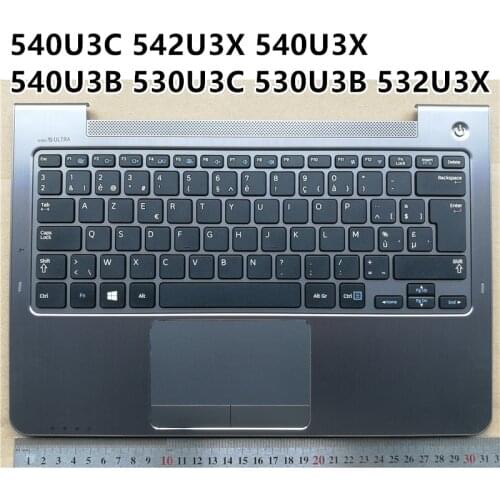 New laptop For Samsung 540U3C 542U3X 540U3X 540U3B 530U3C 530U3B 532U3X Multilingual With Keyboard Palmrest upper Cover Case