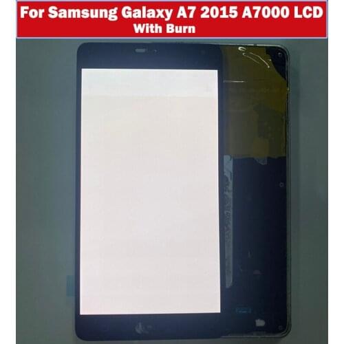 Original With Burn Defect LCD A700 For Samsung Galaxy A7 LCD 2015 A7000 A700H Display Touch Screen Digitizer Assembly