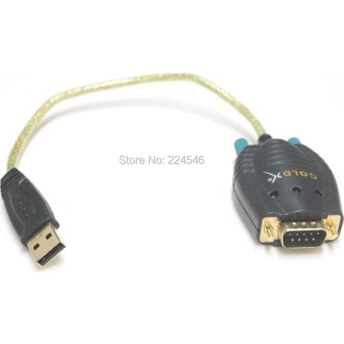 Used GoldX GXMU-1201 PlusSeries USB to Serial Converter Cable 1 ft Prolific PL-2303 Supports Vista/XP/ME/98SE/2000/Win7