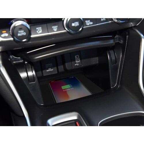 Qi Car Wireless Charger For iPhone Samsung S10 S9 car wireless charger for Honda Accord 2018 Fast Phone Holder