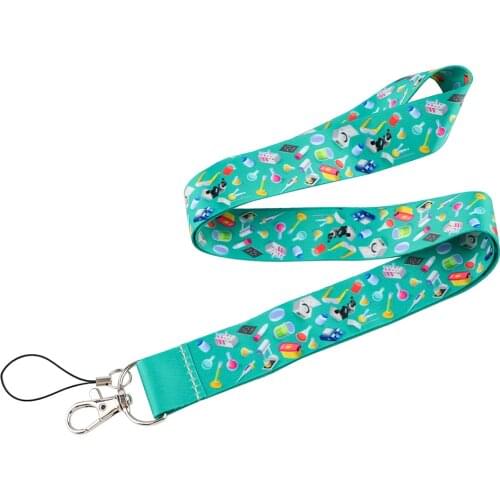CB921 Chemistry Lanyard Cool Print Lanyards Strap Phone Holder Neck Straps Hanging Ropes Accessories Student Teacher Gift