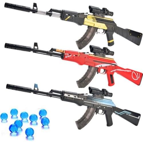 Manual Rifle AKM Toy Gun Water Bullet Shooting Boys Outdoor Toys CS Game Air Soft Sniper Weapon Gifts for Kids