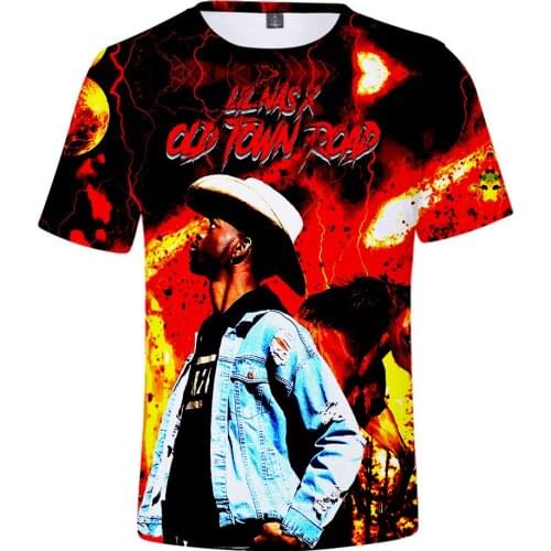 Singer Lil Nas X 3d Printed T-shirt Men/women Fashion Casual Harajuku Summer T-shirt Short Sleeve Street Tees Clothes