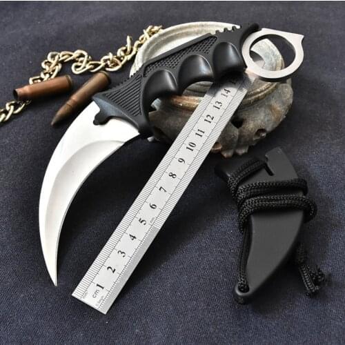 5 Color Steel Claw knives Hunting Knife Tactical Knife Claw Neck Knife Camping Hike Outdoor Self Defense Hunting Survival Knife