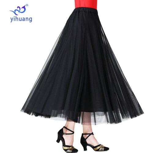 Ballroom Standard Dance Skirt New Style Long Waltz Tango Skirt Practice Outfits