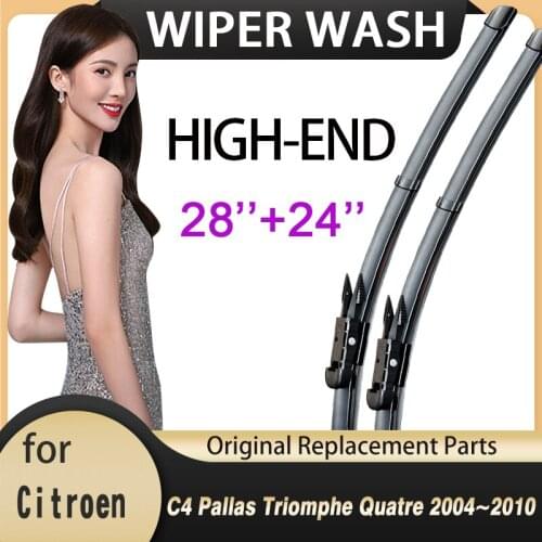 For Citroen C4 Pallas Triomphe Quatre 2004~2010 2005 2006 2007 2008 2009 Windscreen Wipers Car Wiper Blade Car Accessories