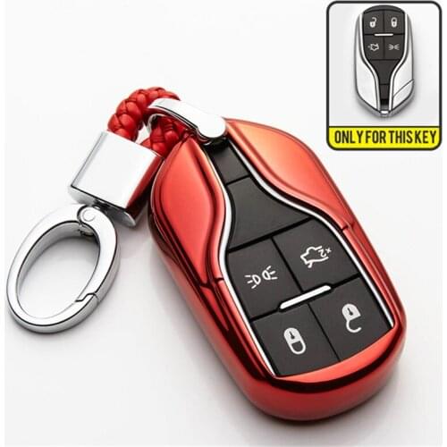 TPU Car Remote Key Shell Cover Case For Maserati Ghibli Quattroporte Granturismo Ghibli Spoiler Levante Coolest Auto Accessorise