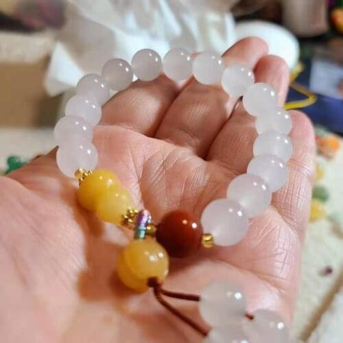 100% natural Xinjiang Hetian green jade bangle Handcarved jade beads bracelet for women jade gift beads bracelet bangles 12mm