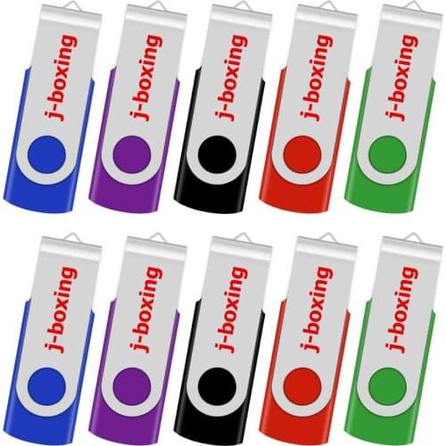 128MB Flash Drive Bulk Pack of 10 Thumb Drives Value Small Capacity 128 MB USB 2.0 Memory Stick Swivel Pendrive Black Jump Drive