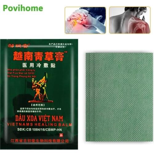 24Pcs/bag Vietnam Herbal Shoulder Muscle Joint Pain Neck Stiff Patch Muscle Strain Back Pain Relaxation Relieve Arthritis