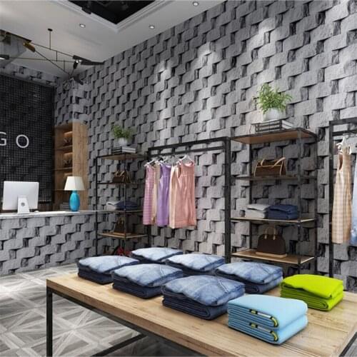 Wellyu papel de parede 3D обои retro brick wallpaper culture stone antique brick hotel bar restaurant clothing store wallpaper