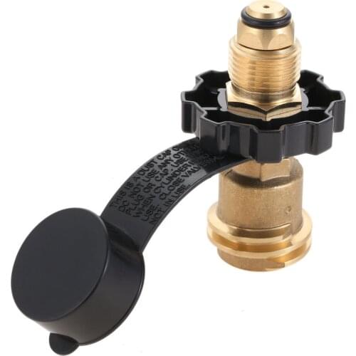 Solid Brass Propane Tank Adapter POL LP Tank Connection To QCC1/Type1 Connection For Hoses And Regulators BBQ Stove Gril Part