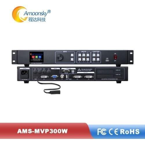 Ams-mvp300w led video switcher display processor support colorlight s2 led card for full color p6 led wall on stage