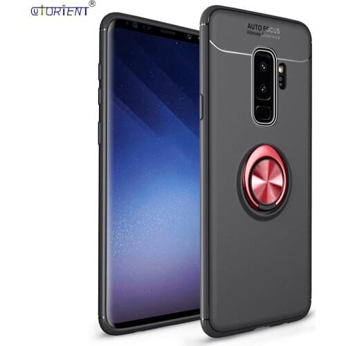 For Samsung Galaxy S9 Plus G965 S9+ Finger Ring Bumper Case SM G965F G965W G965X G965N G965U G965F/DS Car Holder Stand Cover