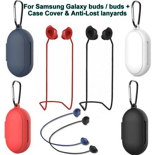 For Samsung Galaxy Buds 2019 Buds Plus 2020 Case Cover and Anti-Lost lanyards