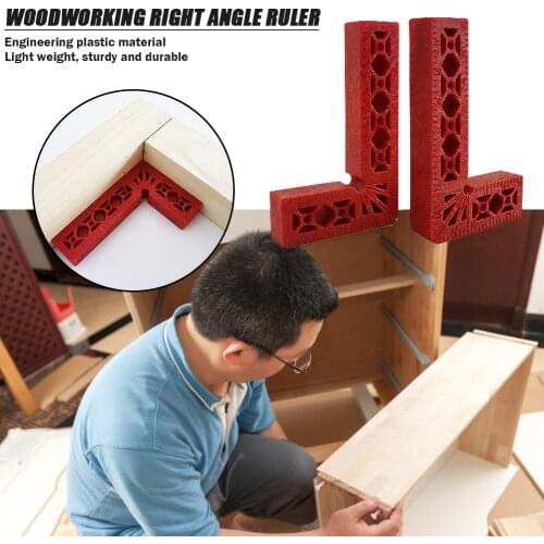 Woodworking 90 Degrees L-Shaped Auxiliary Fixture Right Angle Clamps Splicing Board Positioning Corner Ruler