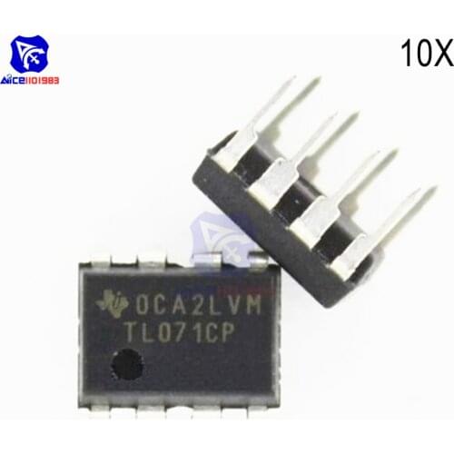 10PCS/Lot IC Chips TL071CP TL071 071 DIP-8 Low Noise JFET Operational Amplifier Integrated Circuit