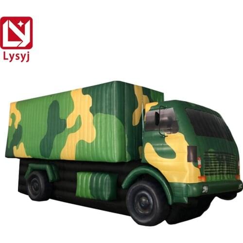 Camouflage Inflatable Truck Army Car Style Off-road Military Vehicle Model for Event Advertising Movie
