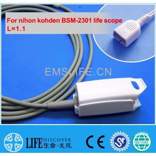 Short cable spo2 sensor FOR NIHON KOHDEN DB9