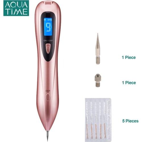 Laser Plasma Pen with 6Pcs Needles Freckle Remover Machine Mole Dark Spot Remover for Face Skin Care Sets Electric Tool