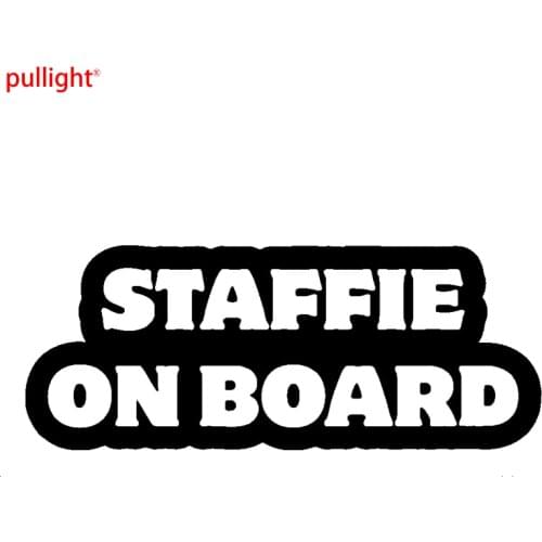 Hot Sell Staffie On Board Novelty Car Van Window Bumper Sticker Vinyl Decal Ideal For Dog Owners