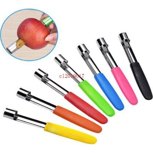 Stainless Steel Easy Twist Core Seed Remover Fruit Apple Corer Pitter Seeder Kitchen Tool Random Color