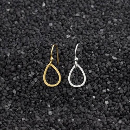 Wholesale 10pcs/lot Women Cute Raindrops Drop Earrings Boho Jewelry Stainless Steel Ear Wire Hooks Earings Bridesmaid Gifts BFF