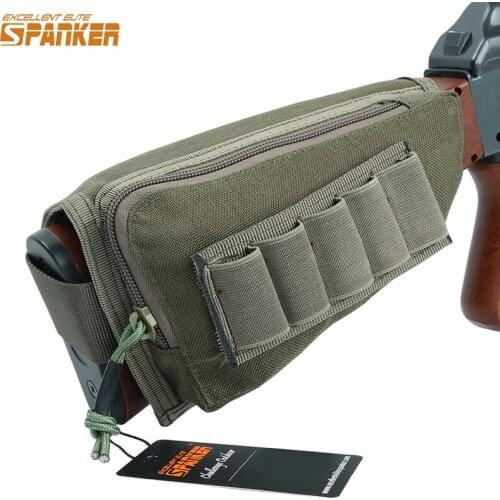 EXCELLENT ELITE SPANKER Tactical Rifle/Shot gun Bag Buttstock Pouch Holder/Cheek Pad Bullet Bag