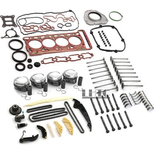 Pistons Rings Connecting Rod Bearing Engine Overhaul Reconstruction For VW Golf Jetta Passat AUDI A3 A4 A5 A6 TT 1.8 TFSI EA888