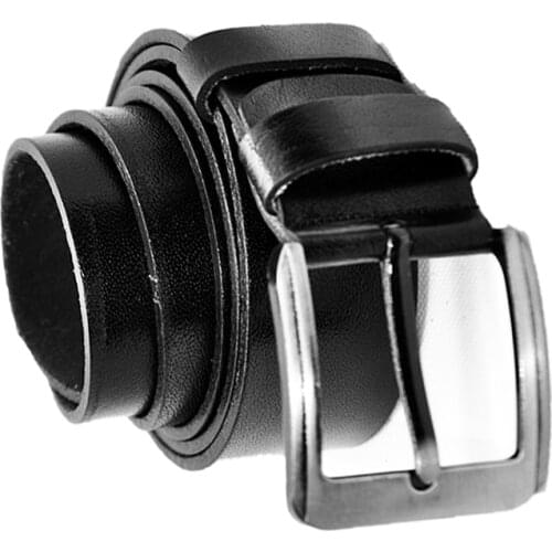 Genuine Soft Leather Handmade Black Man Tall Belt High Quality Calfskin For Pants Metal Buckle Casual Gift For Valentines Day