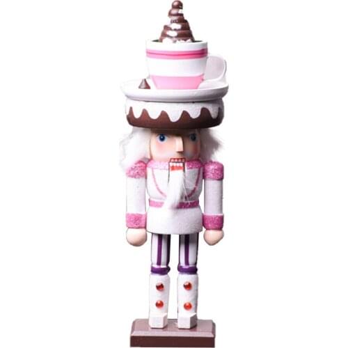 Christmas Nutcracker Puppet Miniature Decor Ice Cream Sweetheart Soldier Nutcracker Figurine Birthday Wedding Gift
