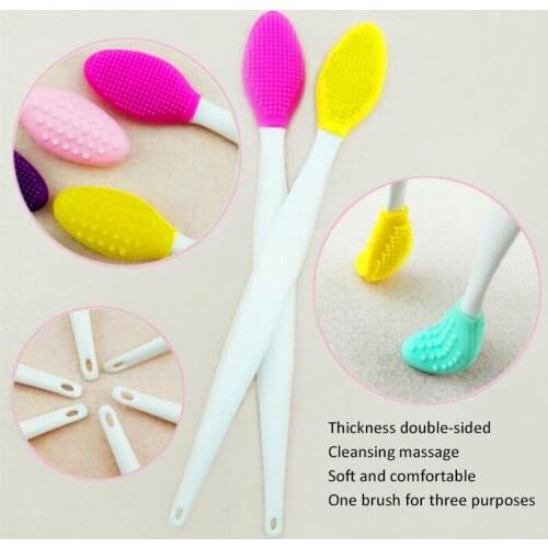 Silicone Face Wash Brush Exfoliating Nose Clean Blackhead Removal Brush Face Cleaning Massage brush Skin Care Beauty Tool