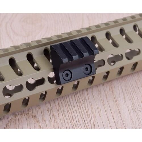 Tactical Keymod Offset Rail 3 Slots Picatinny Rail Mount Mounted Sight Laser Weaponlight Hunting Gunsmith 20mm Rail