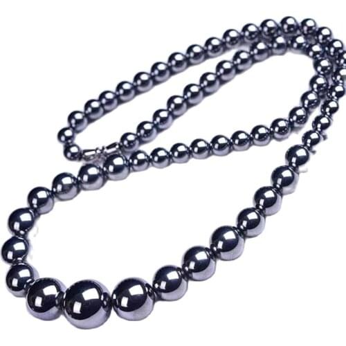 Terahertz Beads Gemstone Necklace Crystal healing gifts