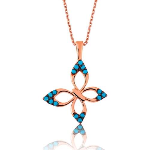 Tevuli 925 Sterling Silver Blue Butterfly Lady Necklace